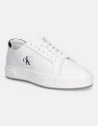 Calvin Klein Маратонки BASKET LACE UP LTH ML в бяло YW0YW01945