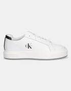 Calvin Klein Маратонки BASKET LACE UP LTH ML в бяло YW0YW01945