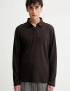 Calvin Klein Памучна блуза с дълги ръкави