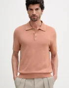 Calvin Klein Памучна тениска с яка