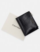 Calvin Klein портфейл дамски от имитация на кожа черен LV04F1166G