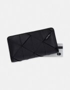 Calvin Klein портфейл дамски от имитация на кожа черен LV04F1221G
