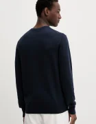 Calvin Klein пуловер мъжки от памук тъмносин LV040BM343