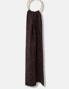 Calvin Klein Шал мъжки в кафяво с десен LV04D8051G