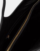 Calvin Klein шопинг чанта дамска от имитация на кожа черна LV04F3562G