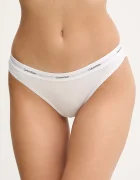 Calvin Klein Underwear бикини дамски с памук бели LV00QD5358