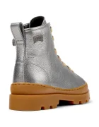 Camper обувки зимни обувки за деца от кожа Brutus Kids сребърни K900179