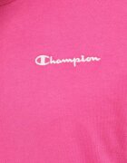 Champion Памучна тениска в розово с изчистен дизайн