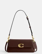 Coach чанта crossbody дамска от кожа Jet кафява CAM16