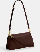 Coach чанта crossbody дамска от кожа Jet кафява CAM16