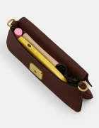Coach чанта crossbody дамска от кожа Jet кафява CAM16