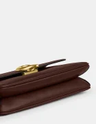 Coach чанта crossbody дамска от кожа Jet кафява CAM16