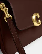 Coach чанта crossbody дамска от кожа Jet кафява CAM16