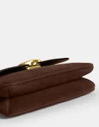 Coach чанта crossbody дамска от велур Suade Jet Shoulder Bag кафява CDZ74