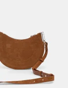 Coccinelle чанта crossbody дамска от велур кафява E1.QKG.13.03.01