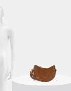 Coccinelle чанта crossbody дамска от велур кафява E1.QKG.13.03.01