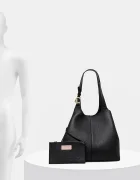 Coccinelle чанта дамска от кожа черна E1 SHA 11 01 01