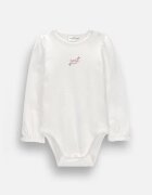 Coccodrillo боди за бебе от памук бежово FAIR FROST GIRL NEWBORN