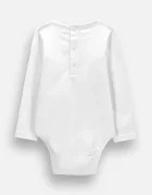 Coccodrillo боди за бебе от памук с еластан бяло MAGIC AND LOVE GIRL NEWBORN