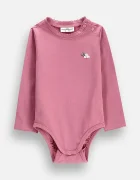 Coccodrillo боди за бебе с памук розово FAIR FROST GIRL NEWBORN