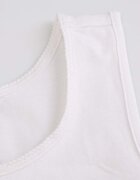 Coccodrillo Детски памучен топ (2 броя) в бяло BASIC UNDERWEAR