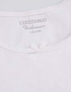 Coccodrillo Детски памучен топ (2 броя) в бяло BASIC UNDERWEAR