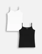 Coccodrillo Детски топ (2 броя) в бяло BASIC UNDERWEAR