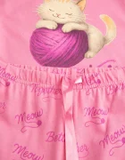 Coccodrillo пижама от две части за деца от памук розова PYJAMAS
