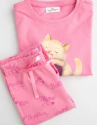 Coccodrillo пижама от две части за деца от памук розова PYJAMAS
