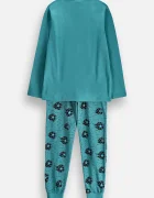 Coccodrillo пижама от две части за деца от памук тюркоазена PYJAMAS