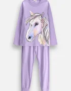 Coccodrillo пижама от две части за деца от памук виолетова PYJAMAS
