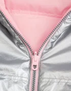 Coccodrillo пухен елек с две лица за деца розов OUTERWEAR GIRL KIDS