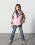 Coccodrillo пухен елек с две лица за деца розов OUTERWEAR GIRL KIDS