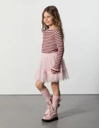 Coccodrillo разкроена пола розова с изчистена шарка TINNY TROUBLE GIRL KIDS
