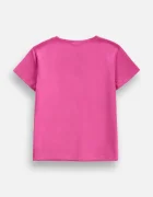Coccodrillo тениска за деца от памук с еластан розова EVERYDAY GIRL A