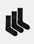 CR7 Cristiano Ronaldo чорапи мъжки с памук 3-pack черни