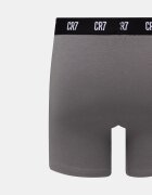 CR7 Cristiano Ronaldo прилепнали боксерки мъжки от памук с еластан 4 броя сиви 8104-49-2510