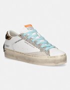 Crime London Кожени маратонки DISTRESSED PLATFORM в бяло 29053PP8