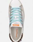 Crime London Кожени маратонки DISTRESSED PLATFORM в бяло 29053PP8