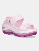Crocs Чехли Classic Mega Crush Sandal в розово с платформа 207989.5BX
