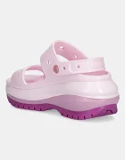 Crocs Чехли Classic Mega Crush Sandal в розово с платформа 207989.5BX