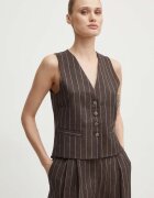 Day Birger et Mikkelsen Ленен елек Frida - Casual Linen Stripe