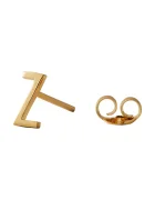 Design Letters Позлатена сребърна обица