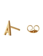 Design Letters Позлатена сребърна обица