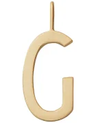 Design Letters Позлатена сребърна висулка