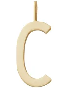 Design Letters Позлатена сребърна висулка