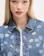 Desigual Дънково яке DAISY в синьо преходен модел 25WWED15