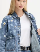 Desigual Дънково яке DAISY в синьо преходен модел 25WWED15