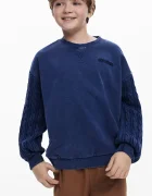 Desigual Детски памучен суичър