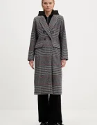 Desigual Палто с вълна CAPUCHA CHECK